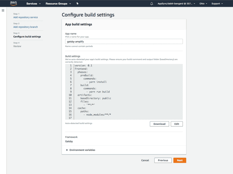 Build settings