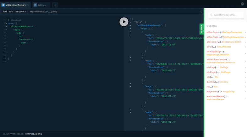 An image pointing out where to find the GraphQl schema