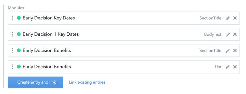 modules field