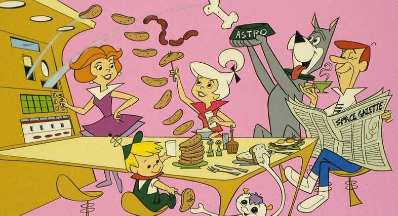 The Jetson’s microwave shoots food at them and makes it so easy to eat!